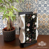 Midnight Blooms Cloth Napkin Stand