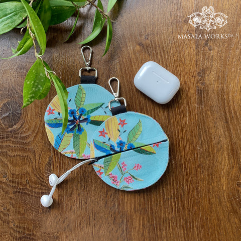 Tropical Fruit Canopy Earphone pouch