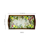 Lemon Lush Wooden Tray Set