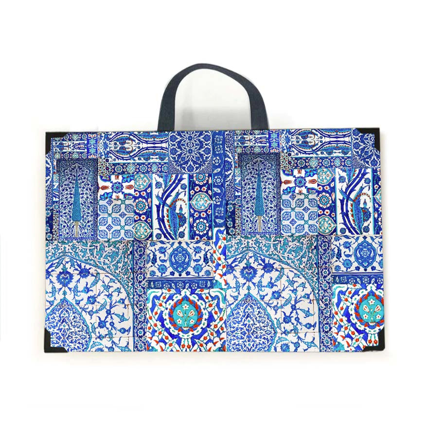Blue Pottery Lap Tray