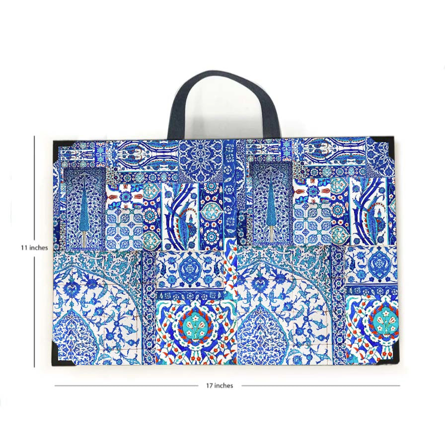 Blue Pottery Lap Tray