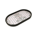 Pale florid Oval Medium Tray