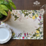 Lemon Lush Cotton Fabric Table mats