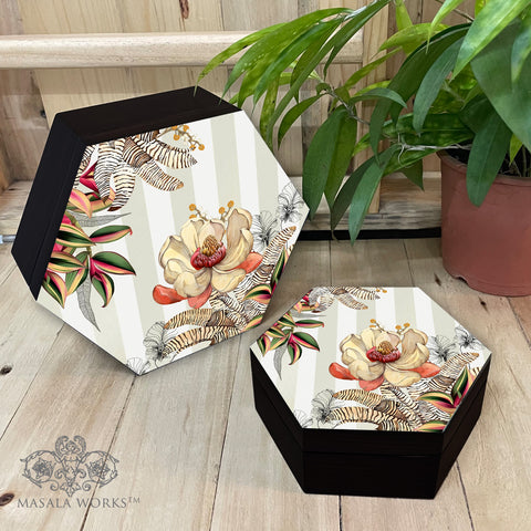 Tropical Hues Hexagon Box