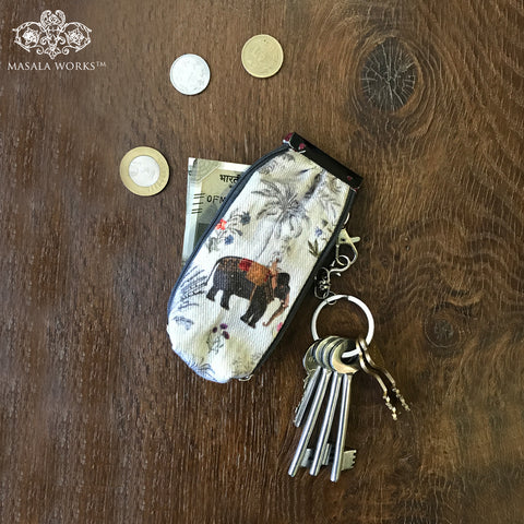 Majestic Elephant Key Pouch