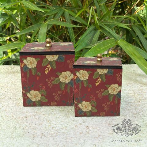 Midnight Foliage Vanity Box