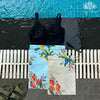 Tropical Fruit Canopy Drawstring Pouches