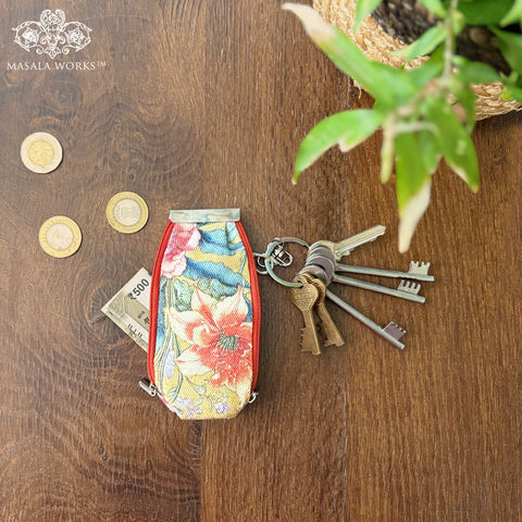 Jungle Blossom Key Pouch