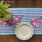 Stripes And Petal Cotton Table Runner