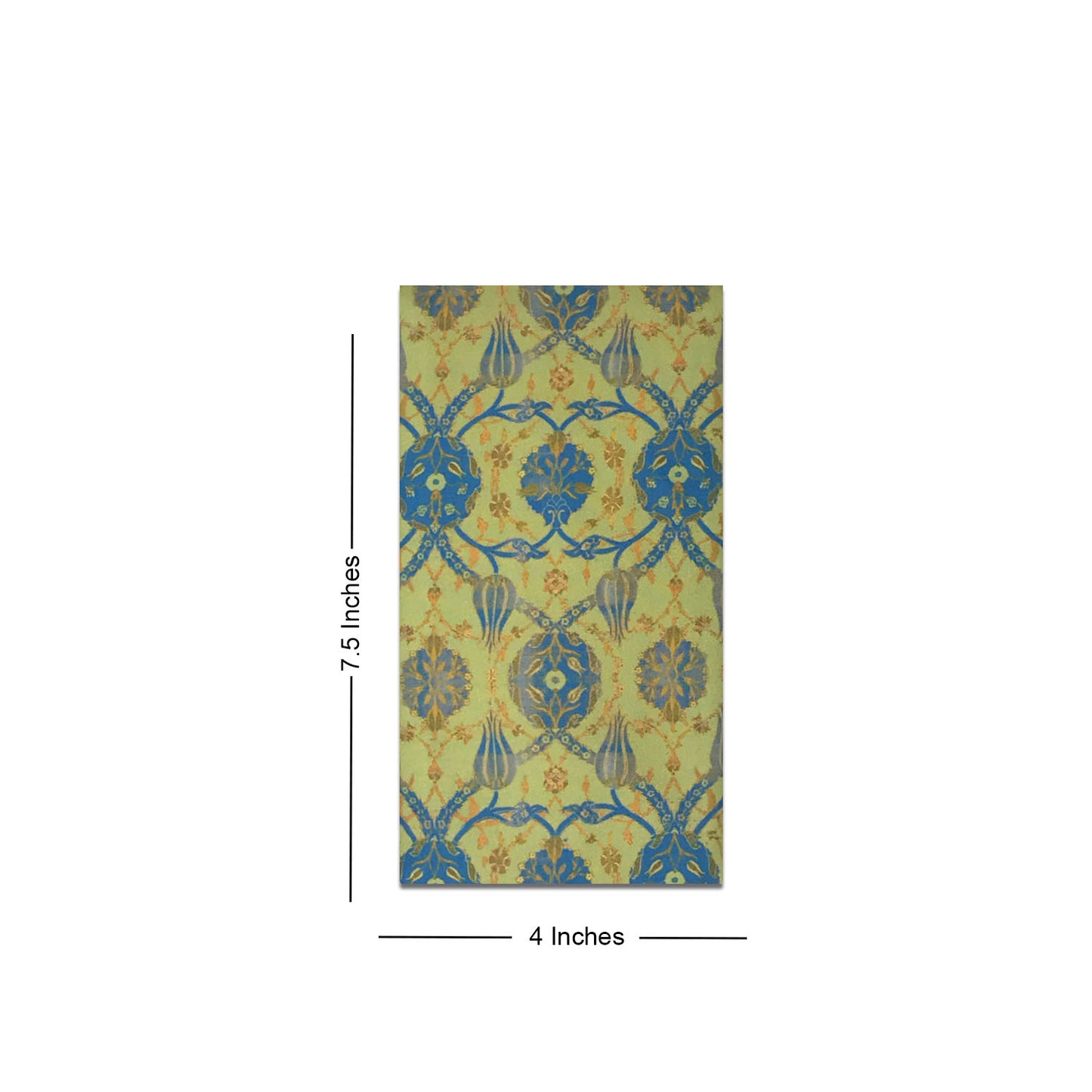 Mint Brocade Jaal Gift Envelope - Small