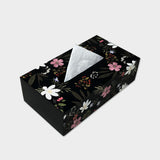 Midnight Blooms Tissue Box