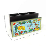 Tropical Fruit Canopy Cutlery Stand with Tissue Paper Holder