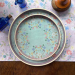 Pale Blossom Enamel Round Tray