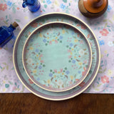 Pale Blossom Enamel Round Tray