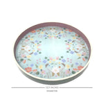 Pale Blossom Enamel Round Tray