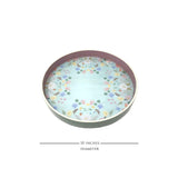 Pale Blossom Enamel Round Tray