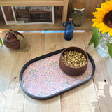 Delicate Jaal Oval Medium Tray