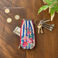 Stripes & Petal Key Pouch