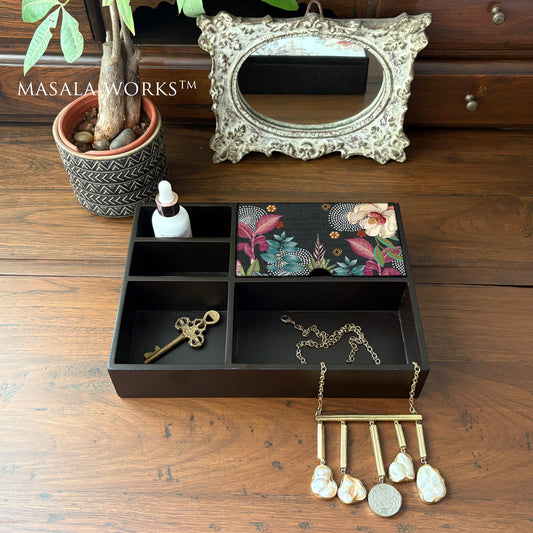 Midnight Foliage Organiser Tray