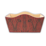 Red Paisley Hamper Basket