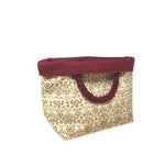 Delicate Floral Roll down Bag/Basket