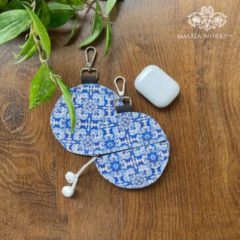 Marrakech Blue Pottery Earphone pouch