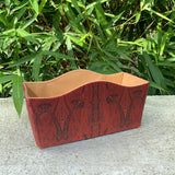 Red Paisley Hamper Basket