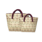 Delicate Floral Roll down Bag/Basket
