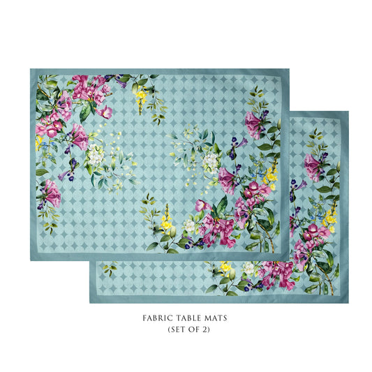 Retro Bloom Fabric Table mats (set of 2)