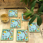 Tropical Fruit Canopy Coasters
