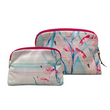 Blushing Flamingos Travel kit-Set of 2