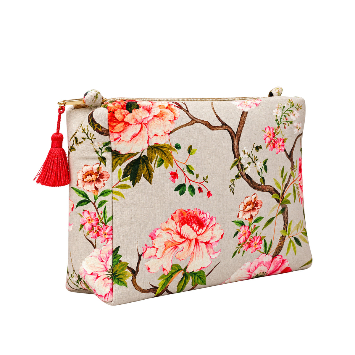 Blush Botanica Square Pouch - Large
