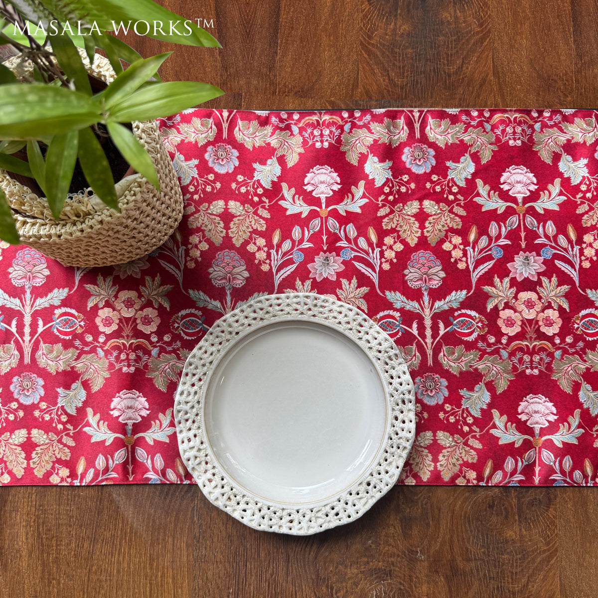 Pom Royale Reversible Table Runner