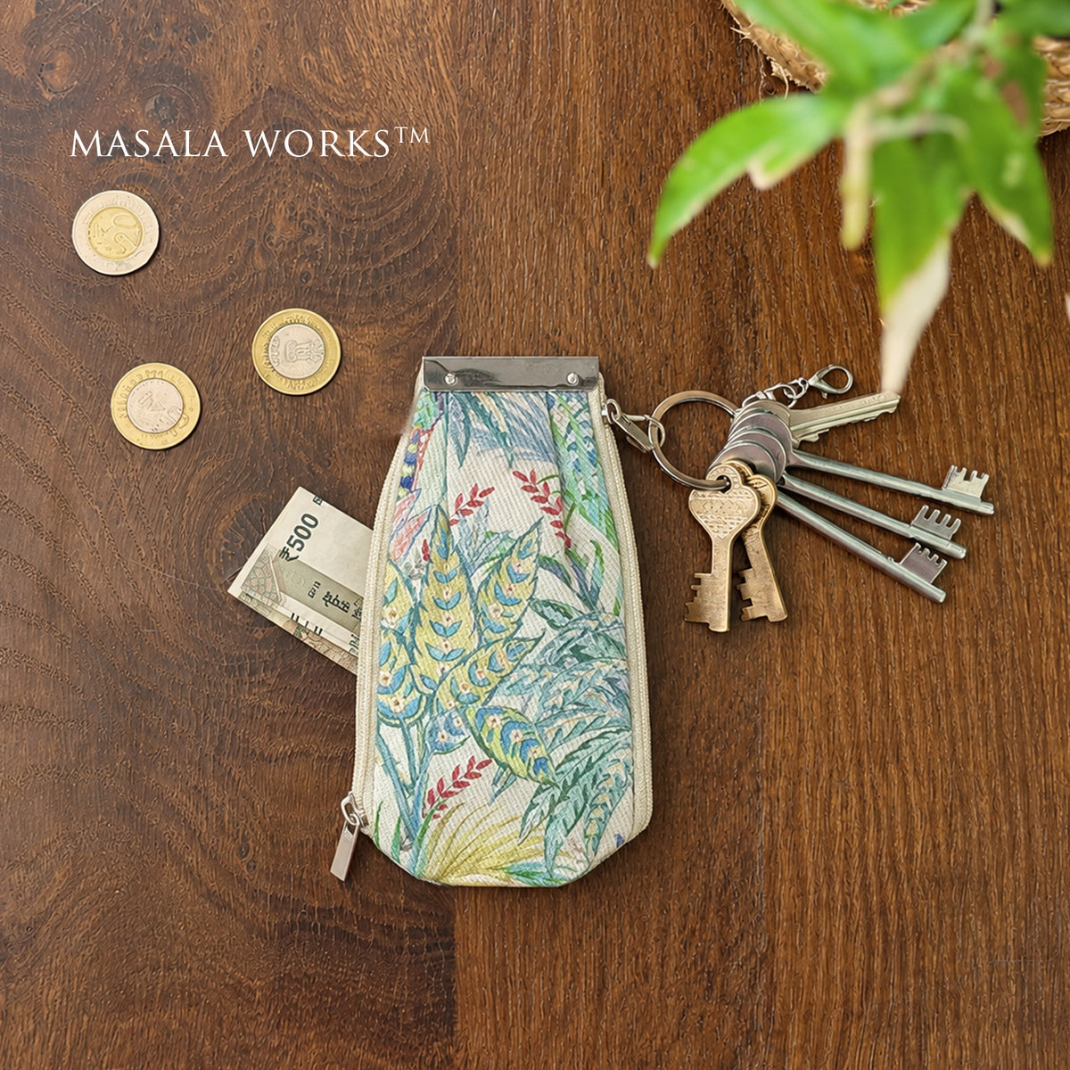 Tropical Vibe Key Pouch