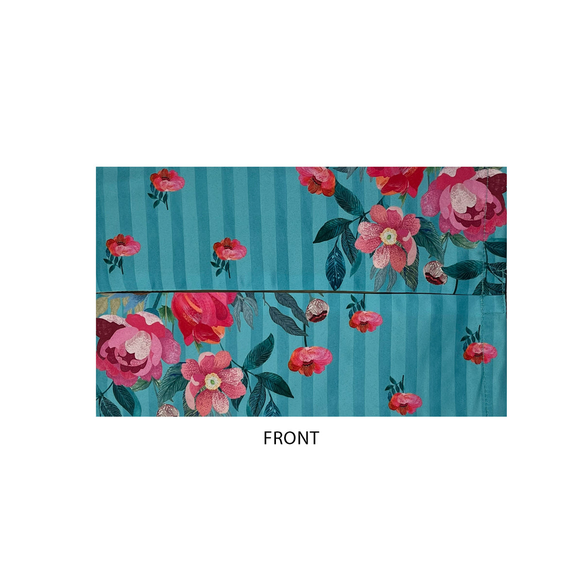 Stripes & Petal Fabric Tissue Box Cover
