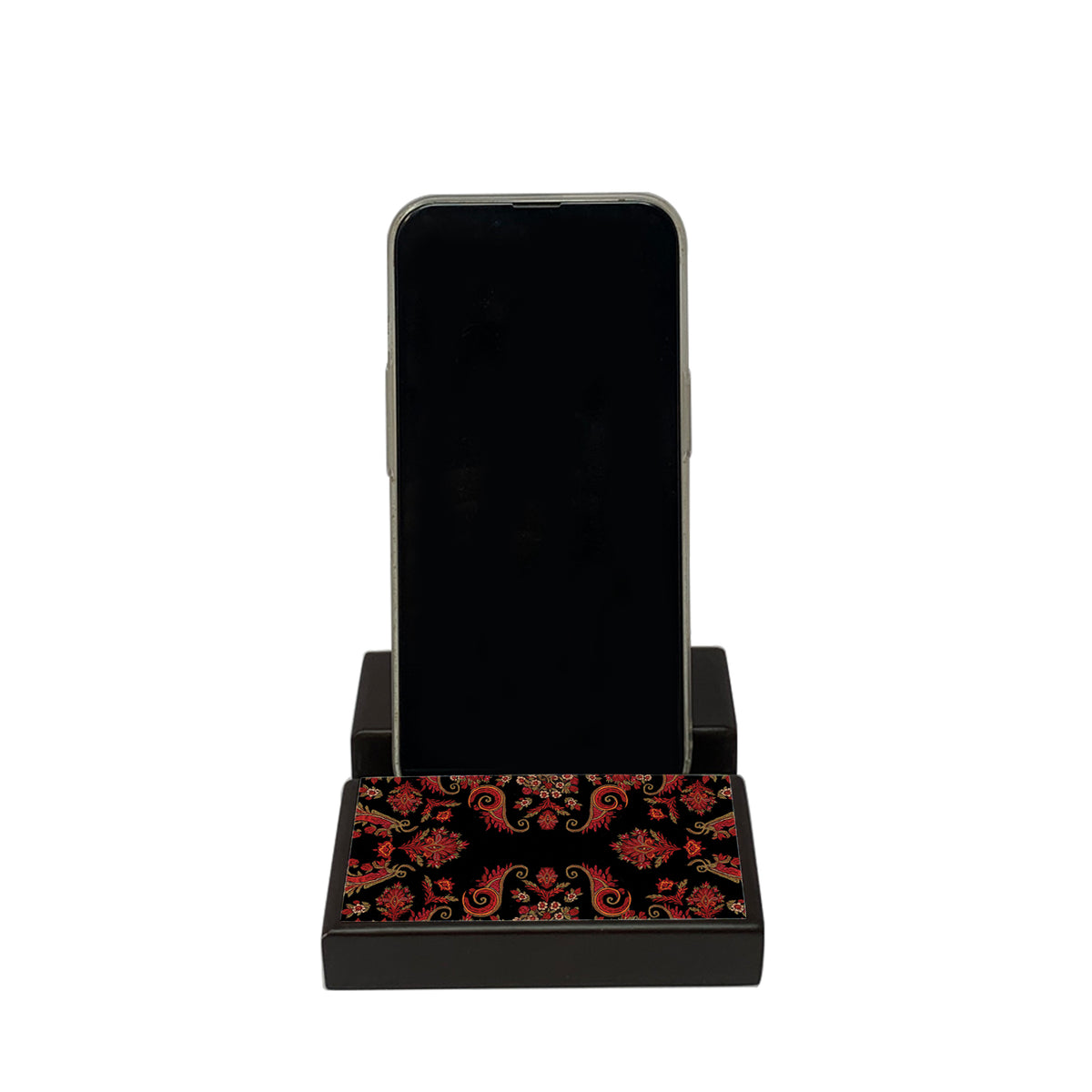 Black Paisley Mobile Stand