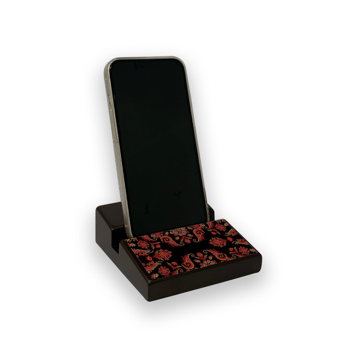 Black Paisley Mobile Stand