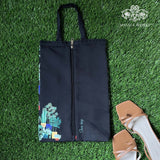 Midnight Botanical Shoe Bag