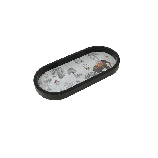 Majestic Elephant Oval Small Tray