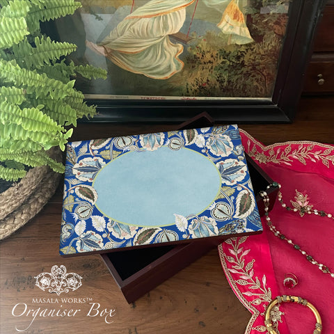 Azure Foliage Jewellery/Organiser Box