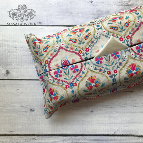 Suzani Jaal Fabric Tissue Box Cover