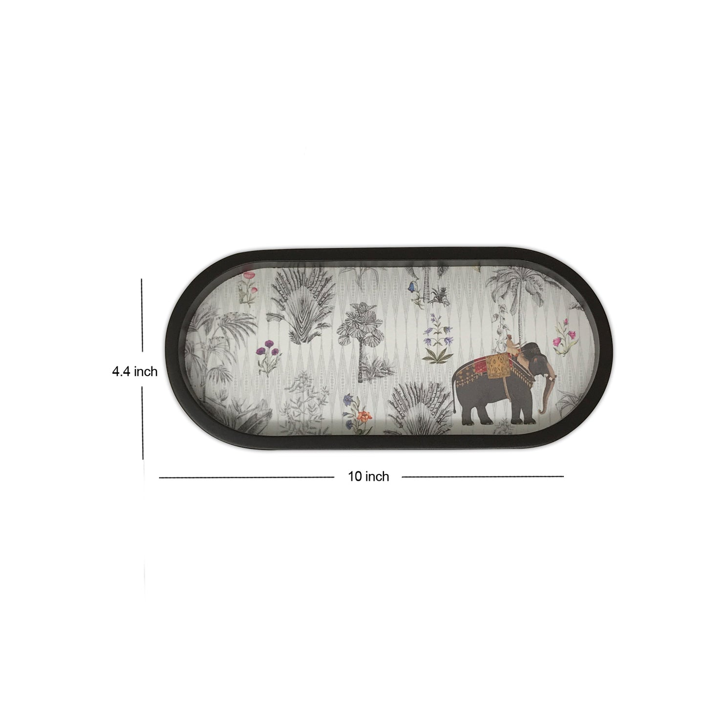 Majestic Elephant Oval Small Tray
