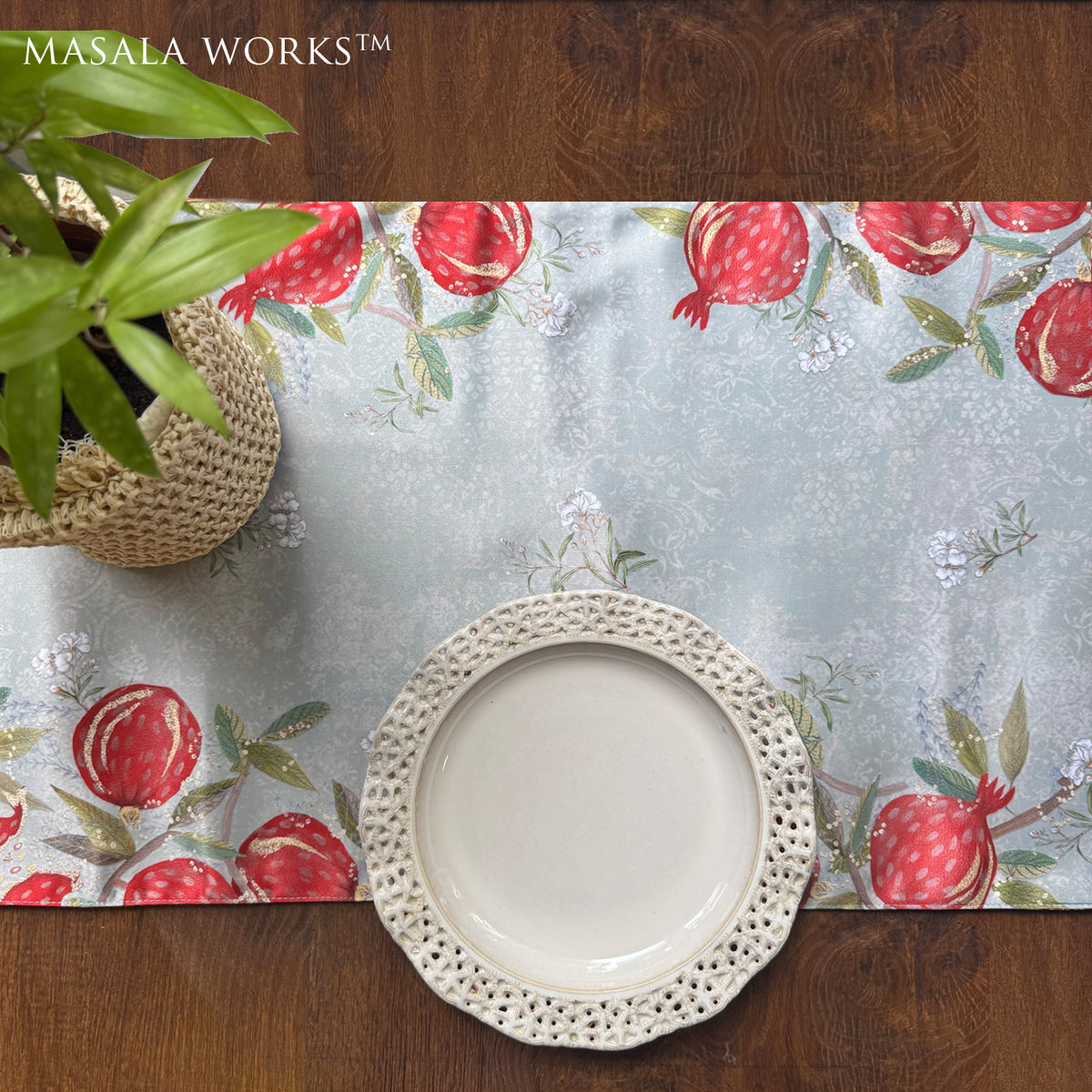 Pom Royale Reversible Table Runner