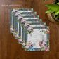 Monochrome Meadow Set Of 6 Coctail Napkins