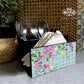 Retro Blooms  Cutlery Stand with Tissue Paper Holder