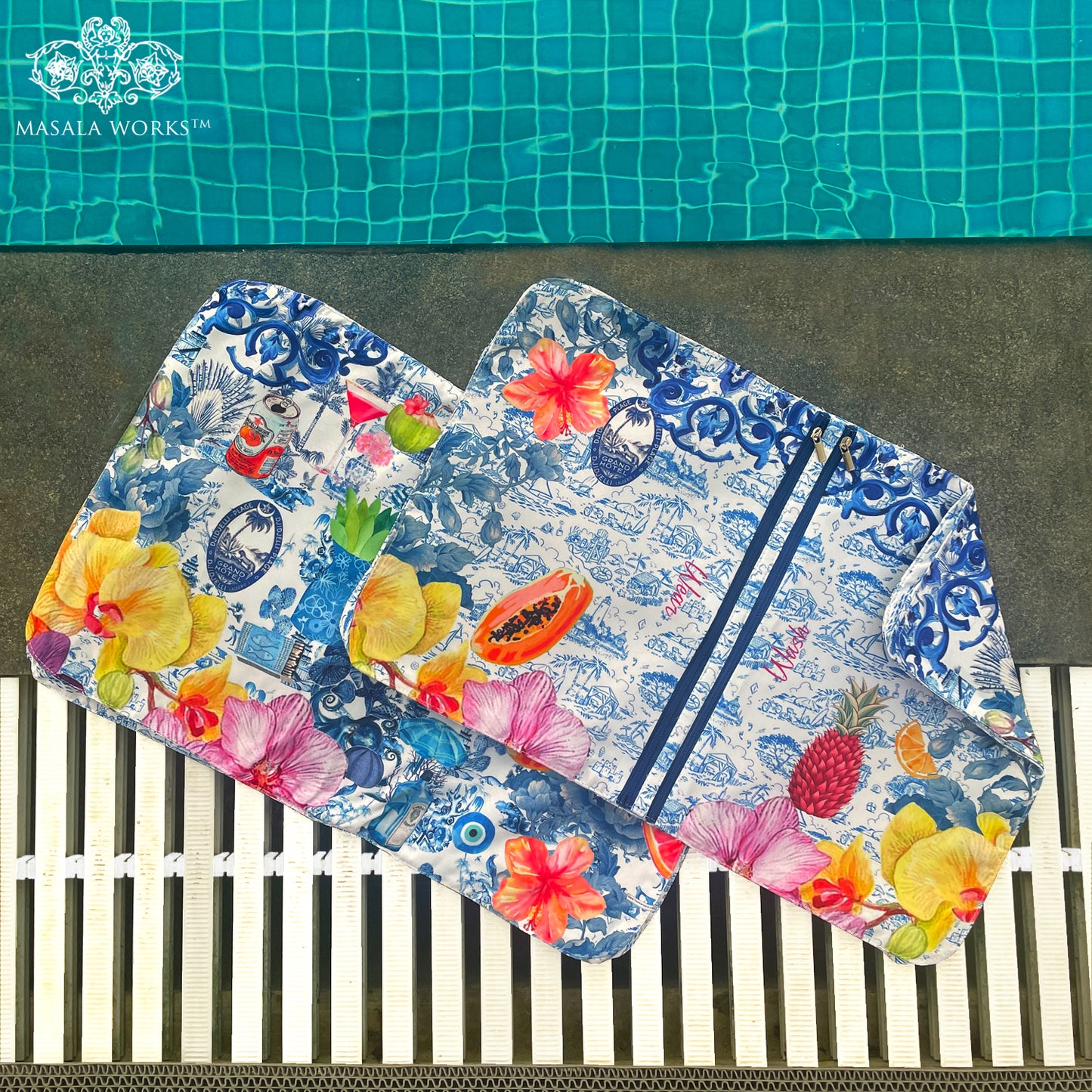 Radiant Garden On Ink Lingerie Bag