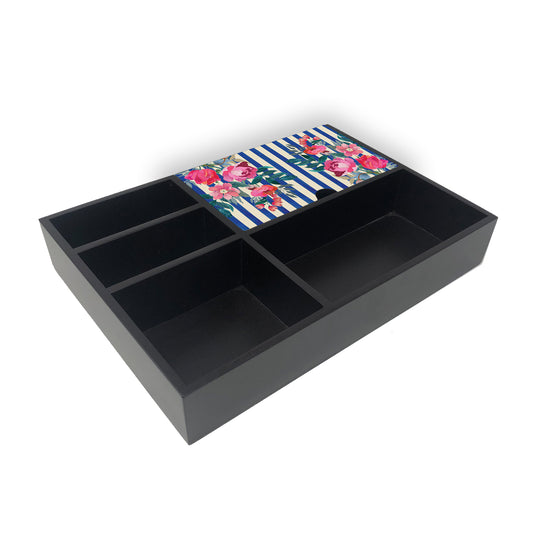 Stripes And Petal Organiser Tray
