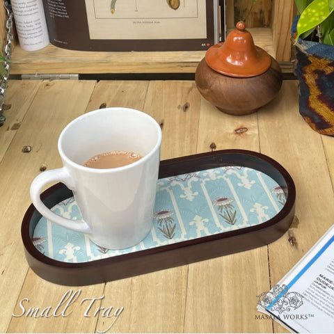 Art Nouveau Floral Oval Small Tray