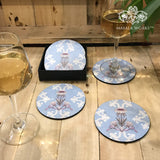 Art Nouveau Floral Coasters