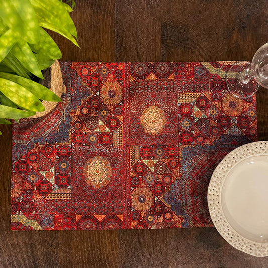 Moorish Jaal Fabric Table mats (set of 2)